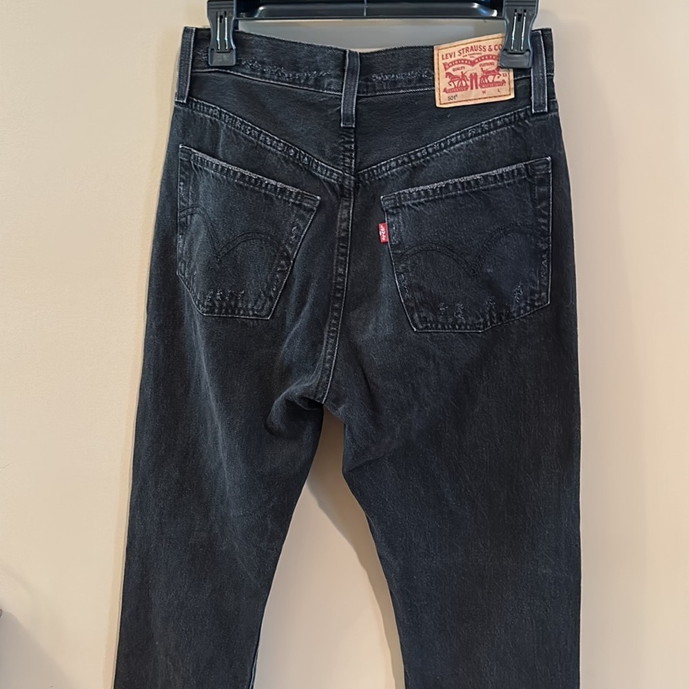 Levi’s 501 straight leg black jeans - Picture 3 of 5